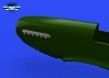 Eduard 648993 P-51B / C exhaust stacks w / fairing EDUARD 1/48